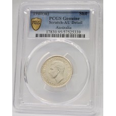 AUSTRALIA 1940 . ONE 1 SHILLING . PCGS GENUINE